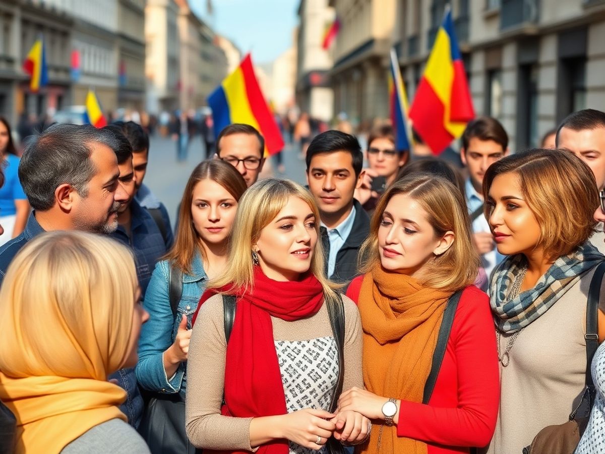 Români discutând despre alegerile prezidențiale 2024.