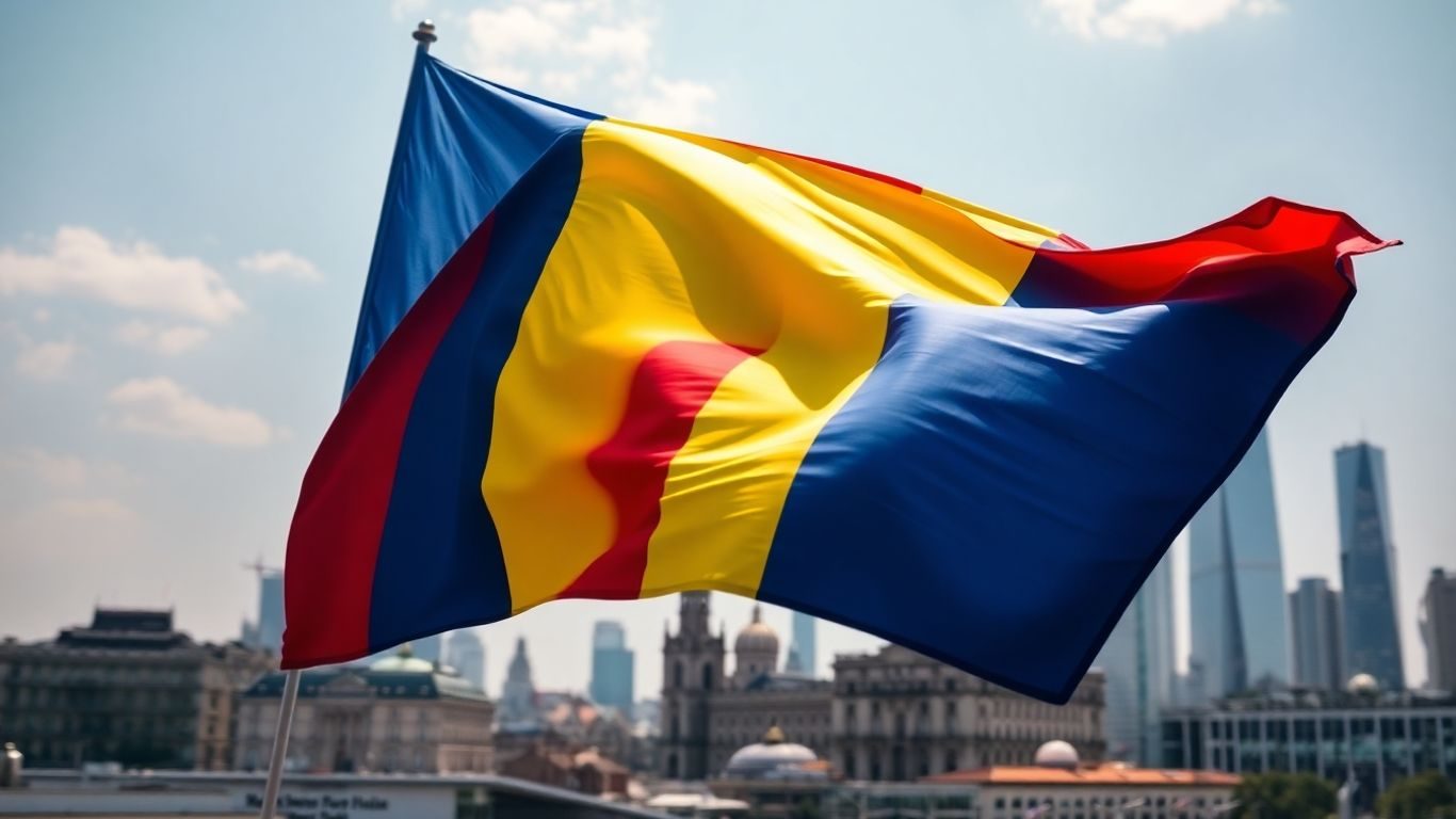 Steagul României pe fundal global