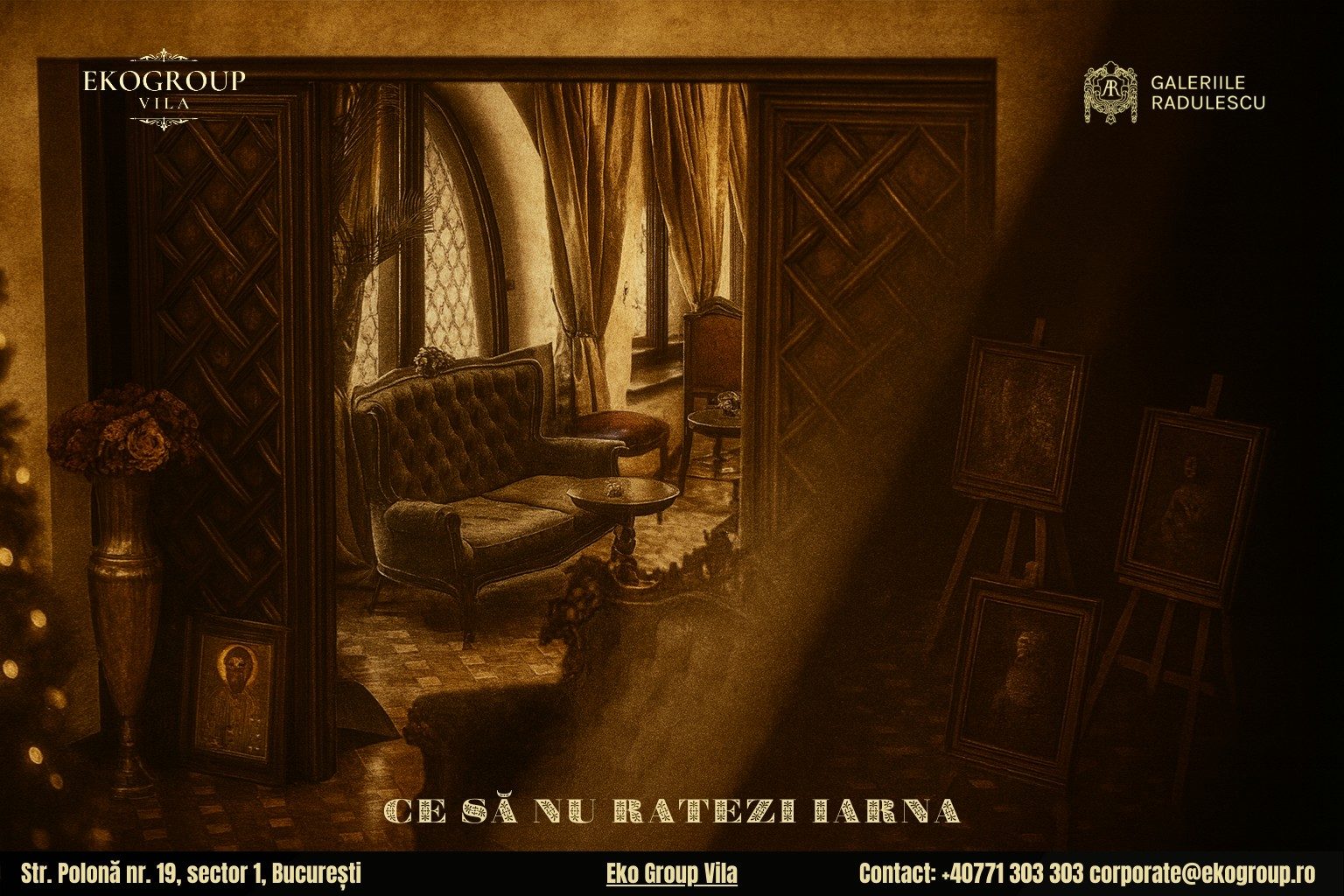 Ce poți vizita în București iarna: O incursiune fermecătoare la Expoziția Crăciunul anilor ’30 de la Eko Group Vila 6 Ce poți vizita în București iarna: O incursiune fermecătoare la Expoziția Crăciunul anilor ’30 de la Eko Group Vila